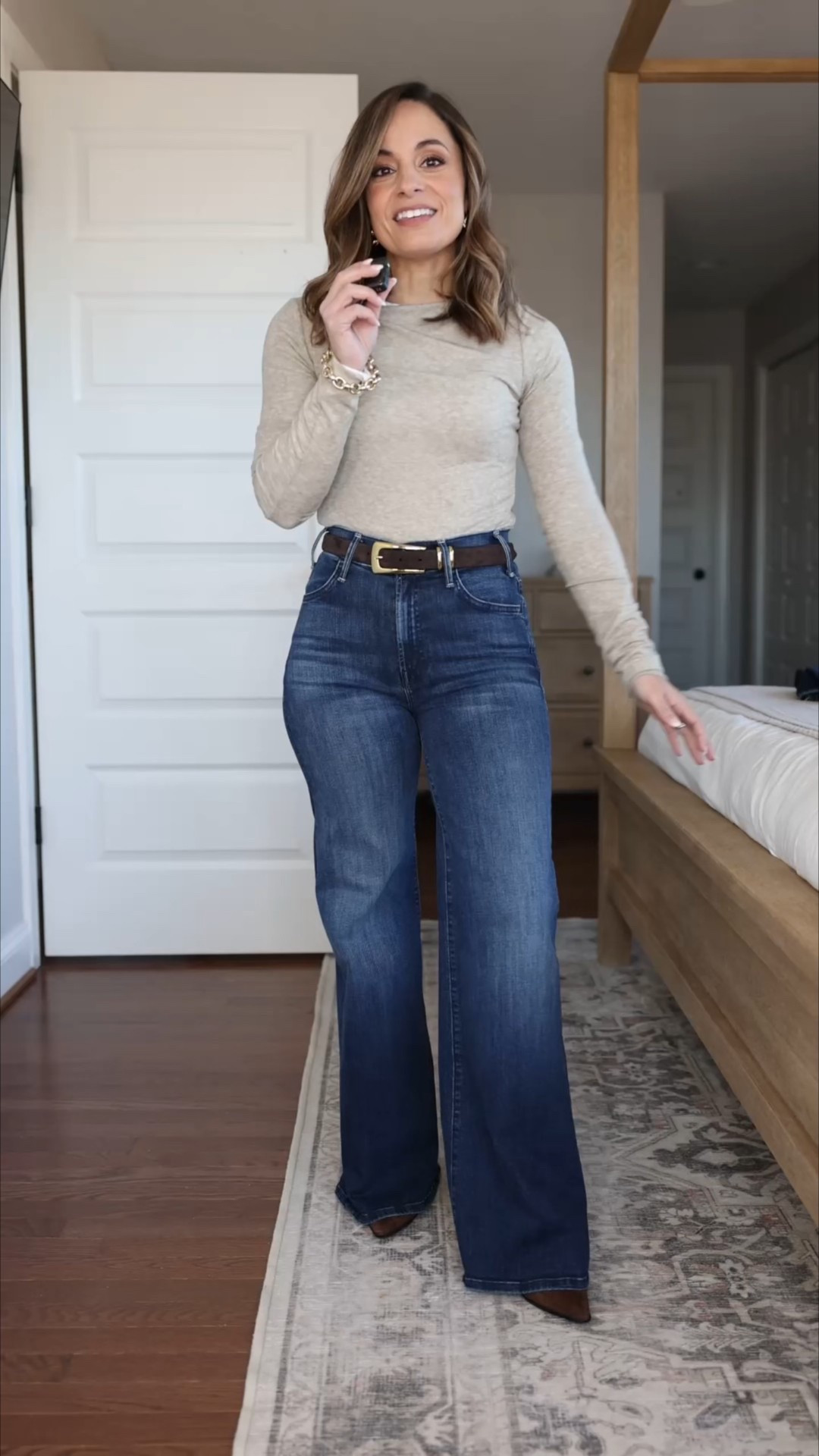 Are these premium jeans worth the price tag? 

Paige Anessa Wide Leg: 24 x 27” - (10.5” rise) these are very soft and feel premium. I love the length options. I’m wearing standard 27” but they also come in petite 25” and 29”. These are worth a try. 93% cotton/ 5% polyester / 2% spandex 

MOTHER Lil’ Hustler Roller  - petite 24 - (10.5” rise but they come up more on the sides) I love the shape of these jeans but they’re too long for me with a 29.5” inseam. The hem rolls up after washing and is hard to iron back down. The denim is stretchy but the pockets are also a little small for me. 94% cotton 5% polyester/ 1% elastane 

Rag & Bone Miramar Andi: 24 - very soft and comfortable and this cropped style is petite friendly (28” inseam). I don’t love the printed pockets and hardware, especially at the price. 100% cotton. 


#LTKPetite