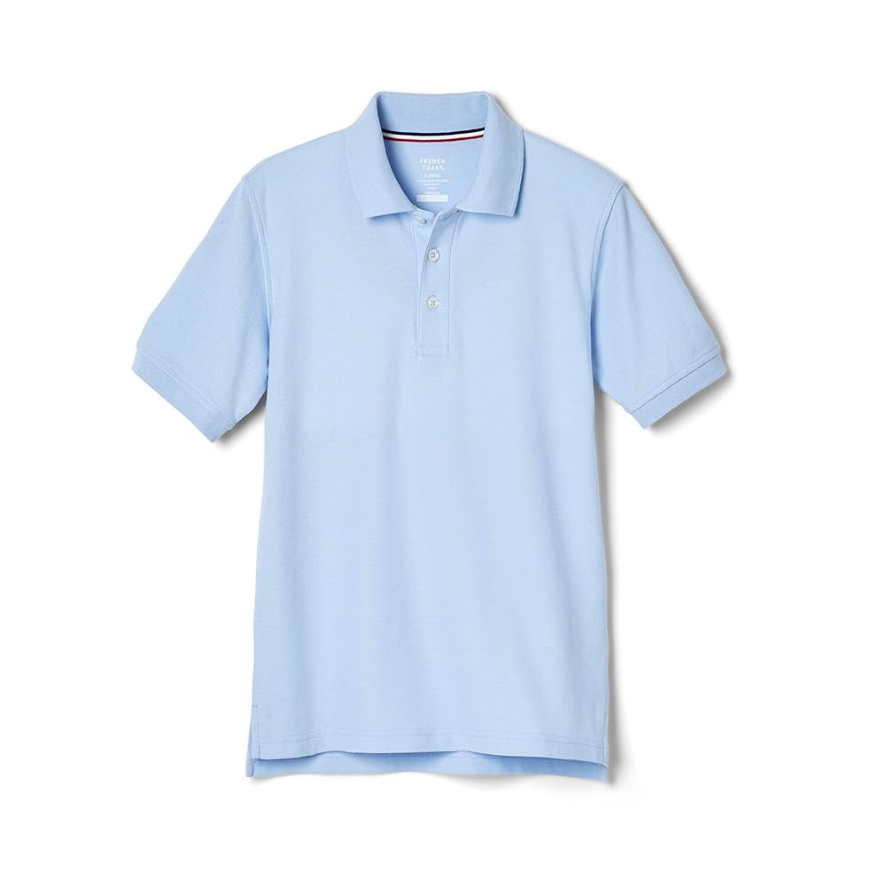 French Toast Boys' Short Sleeve Pique Polo Uniform Shirt (Standard & Husky) | Amazon (US)