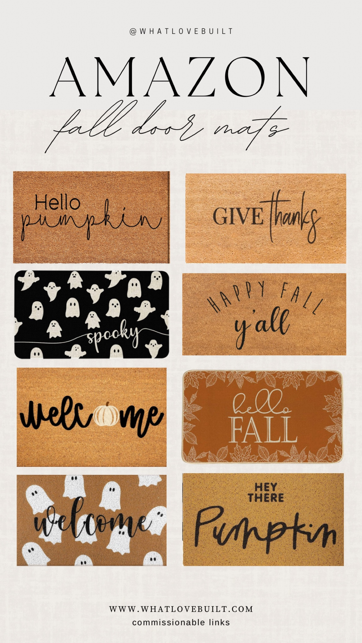 Fall Home Door Mat Finds from Amazon! 

#amazon #fall #home #doormat #porch #halloween #decor #holiday #ghost #boo  

#LTKSeasonal #LTKHalloween #LTKHome