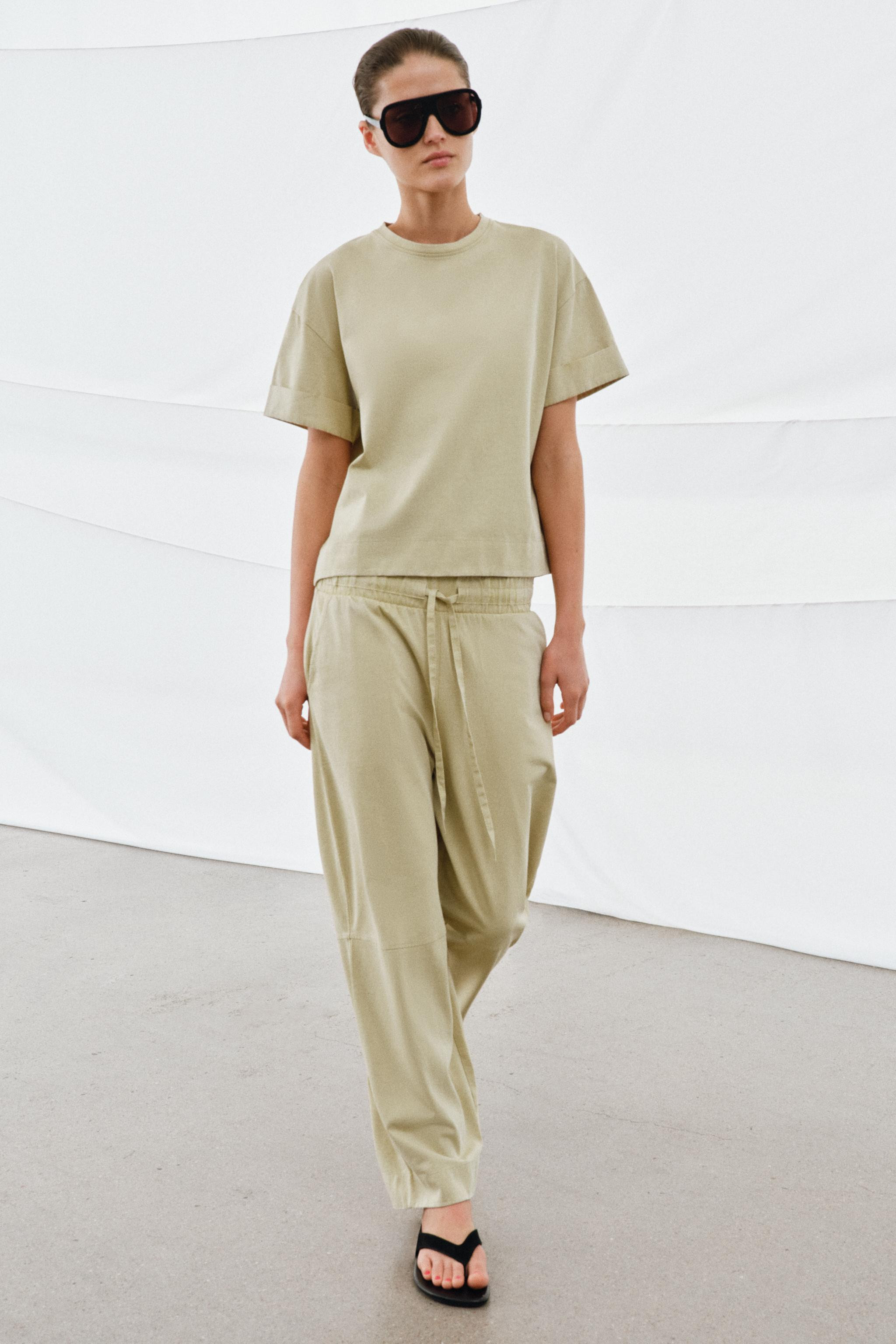 HEAVY COTTON SHORT SLEEVE T-SHIRT | Zara UK