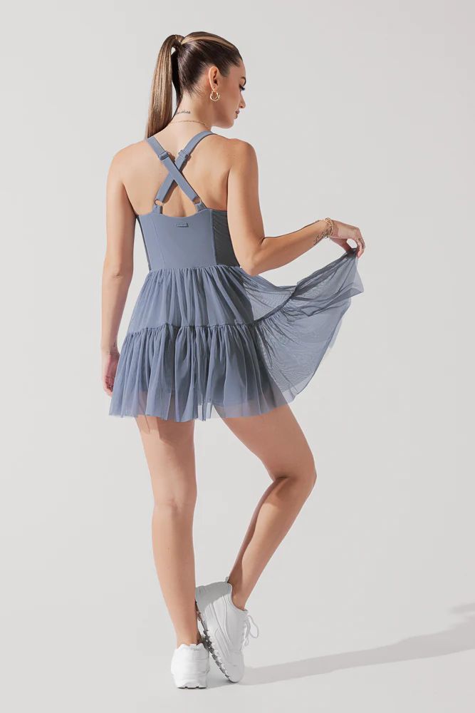 Corset Pirouette Dress - Blue Mist | POPFLEX