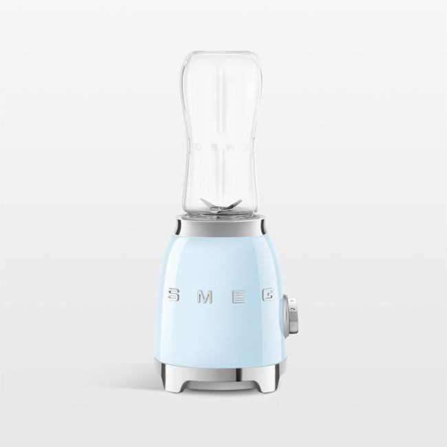 SMEG Blue Retro Personal Blender | Crate & Barrel