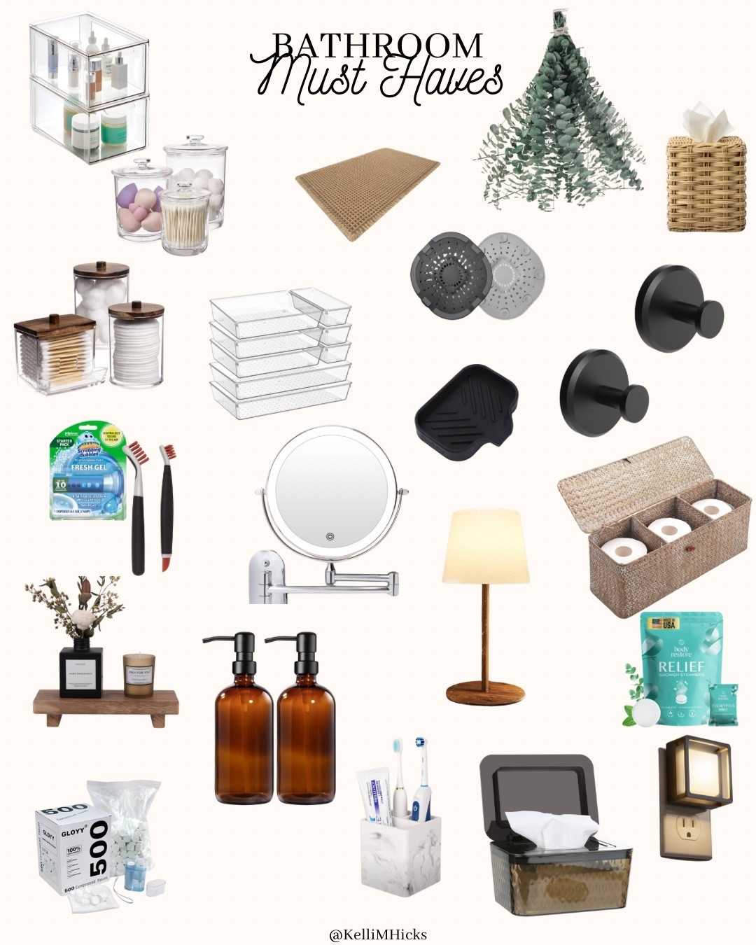 Bathroom must haves you’ll actually use daily 🚿✨ From organization to simple little luxuries, these finds keep everything looking clean, cozy, and clutter-free. A mix of practical + pretty that makes the space feel put together.

#ltkhome #bathroomorganization #bathroommusthaves #ltkfinds #homeorganization #bathroomstyle