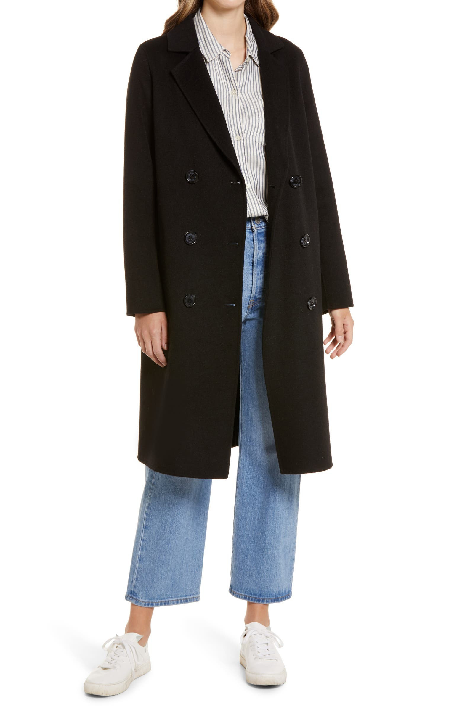 Double Breasted Wool Blend Coat | Nordstrom