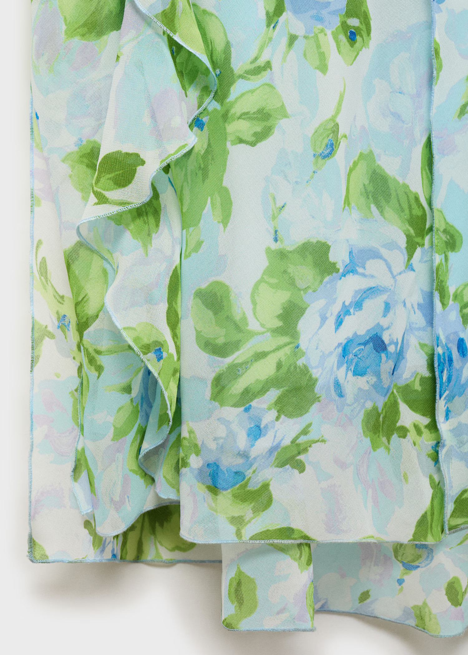 Ruffled floral print dress - Women | MANGO United Kingdom | MANGO (UK)