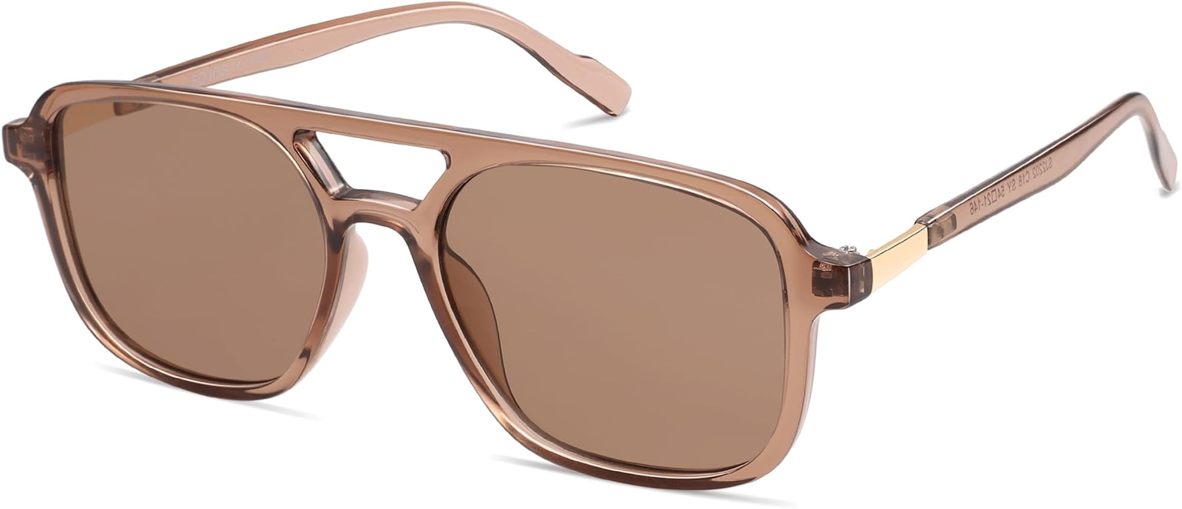 SOJOS Retro Aviator Sunglasses Womens Mens,Trendy Rectangle Shades SJ2202 | Amazon (US)