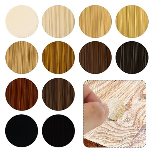 648 Pieces Screw Hole Covers Stickers, 12 Basic Color Colors Wood Stickers, Adhesive PVC Screw Co... | Amazon (US)