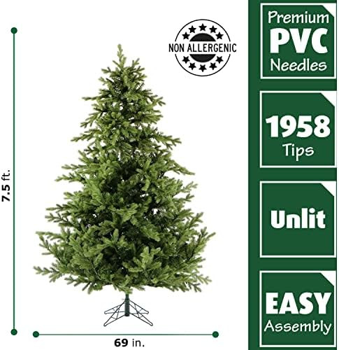 Amazon.com: Fraser Hill Farm 7.5-Foot Foxtail Pine Green Christmas Tree, No Lights, FFFX075-0GR :... | Amazon (US)