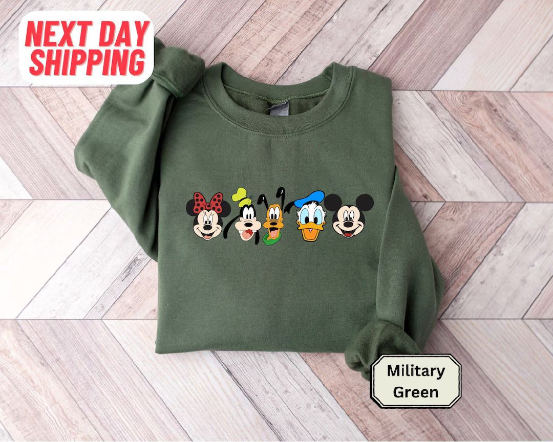 Mickey & Co Sweatshirt, Unisex Sweatshirt, Disney Hoodie, Disney Friends Shirt, Mickey and Friend... | Etsy (US)