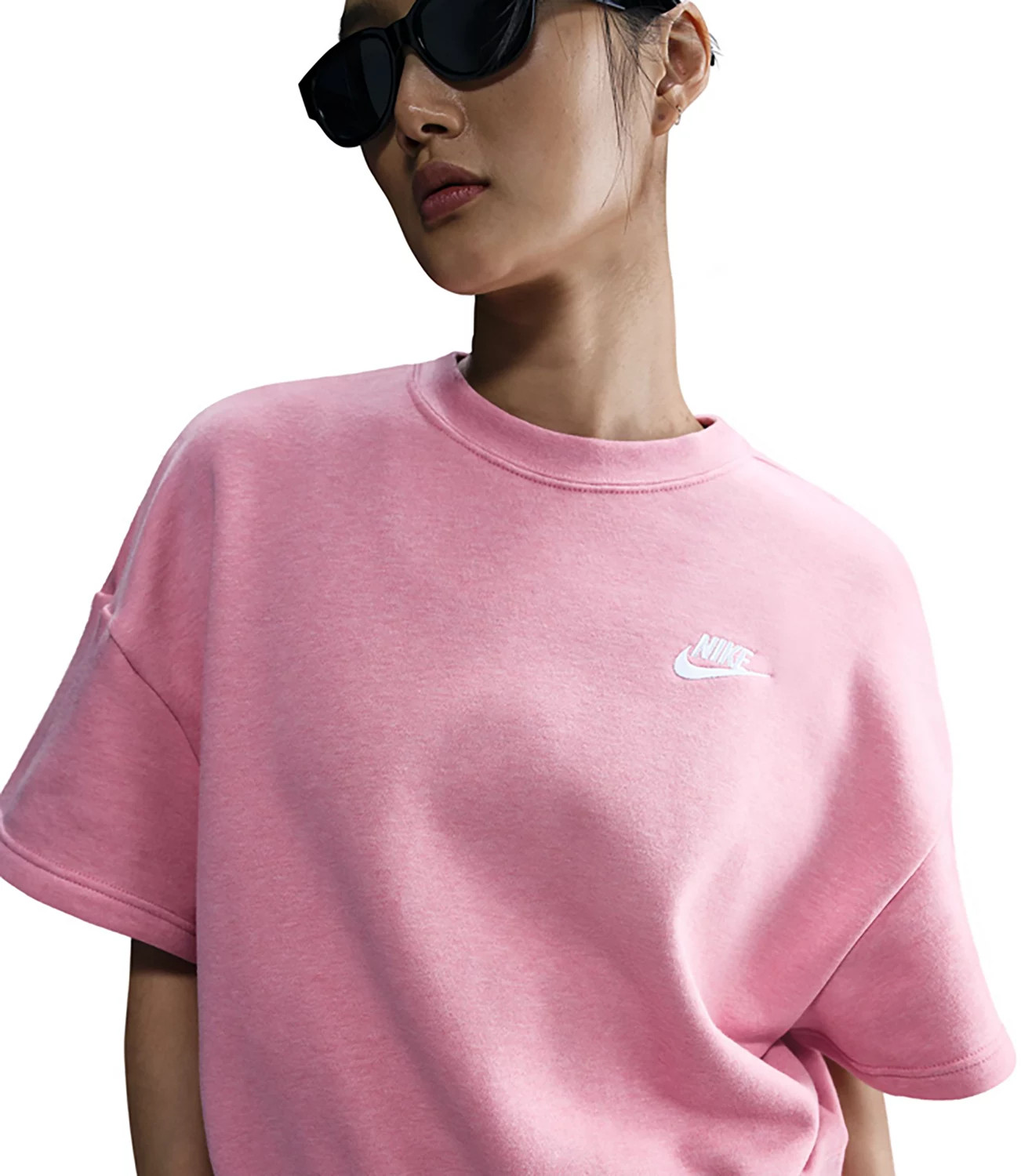 Nike Women's Sportswear Club Fleece Loose Short Sleeve Shirt | Academy Sports + Outdoors