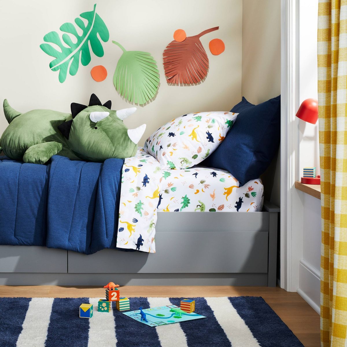 Dinosaur Microfiber Kids' Sheet Set - Pillowfort™ | Target