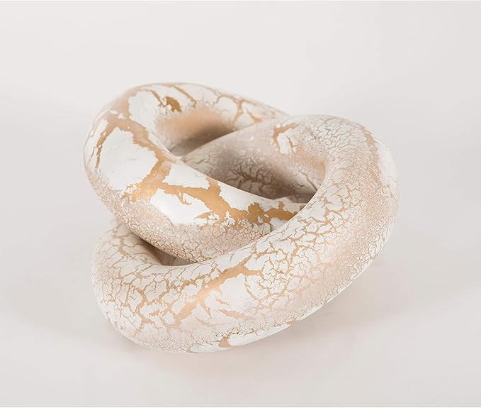 Knox and Harrison Ceramic Links Decorative sculpture, Beige | Amazon (US)