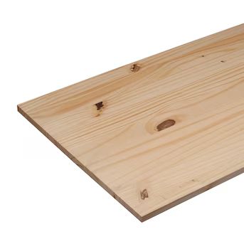 RELIABILT 3/4-in x 12-in x 4-ft Square Edge Unfinished Spruce Pine Fir Board | Lowe's