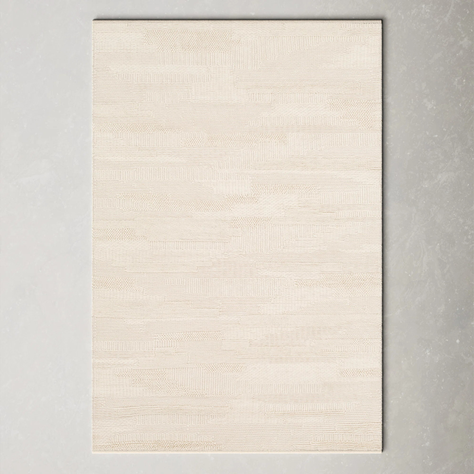 Rosalio Handmade Wool Cream Rug | Wayfair North America