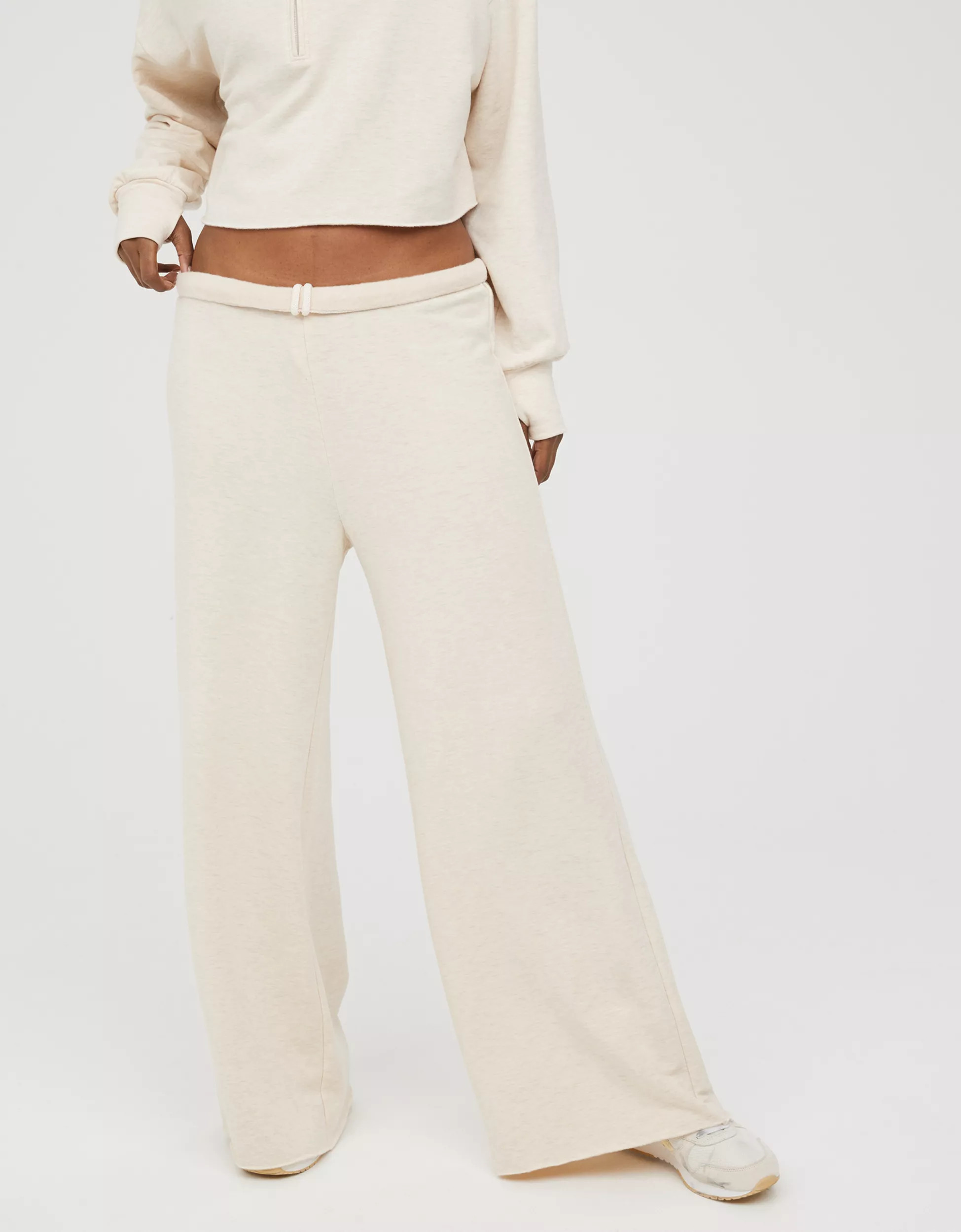 OFFLINE By Aerie OTT Fleece Super Wide Leg Pant | Aerie