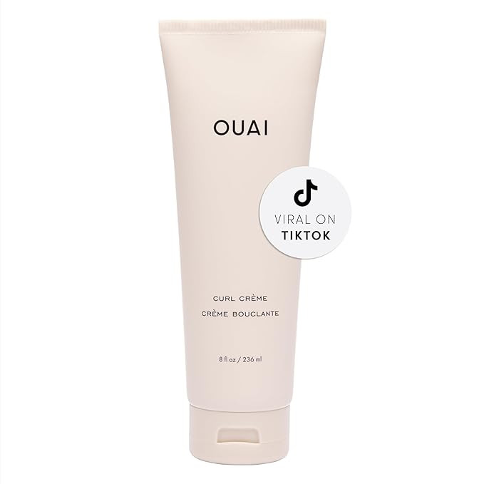 OUAI Curl Cream - Curl Defining Cream for Hydrated, Shiny Curls - Babassu and Coconut Oil, Linsee... | Amazon (US)
