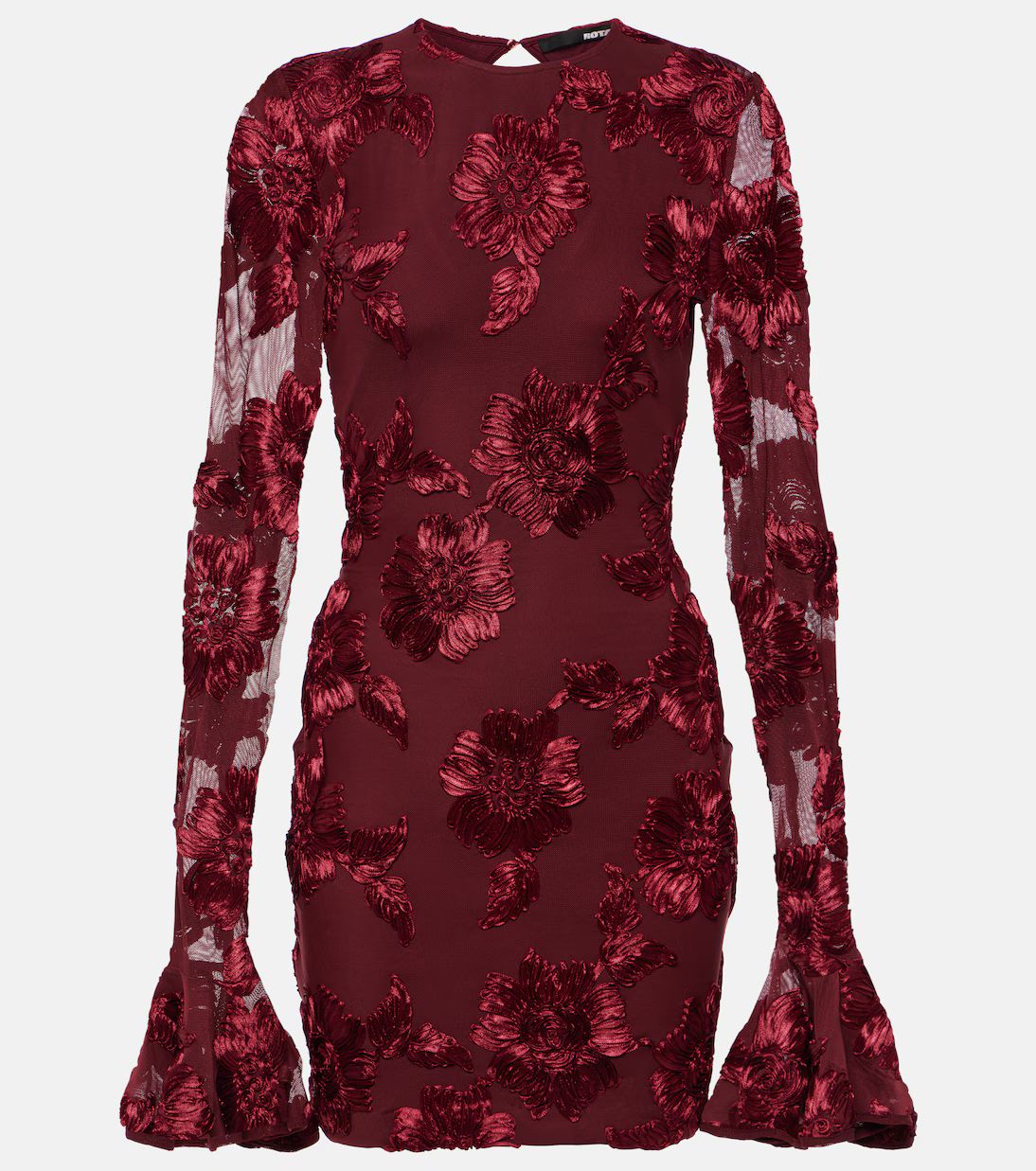 Floral embroidered mesh minidress | Mytheresa (US/CA)