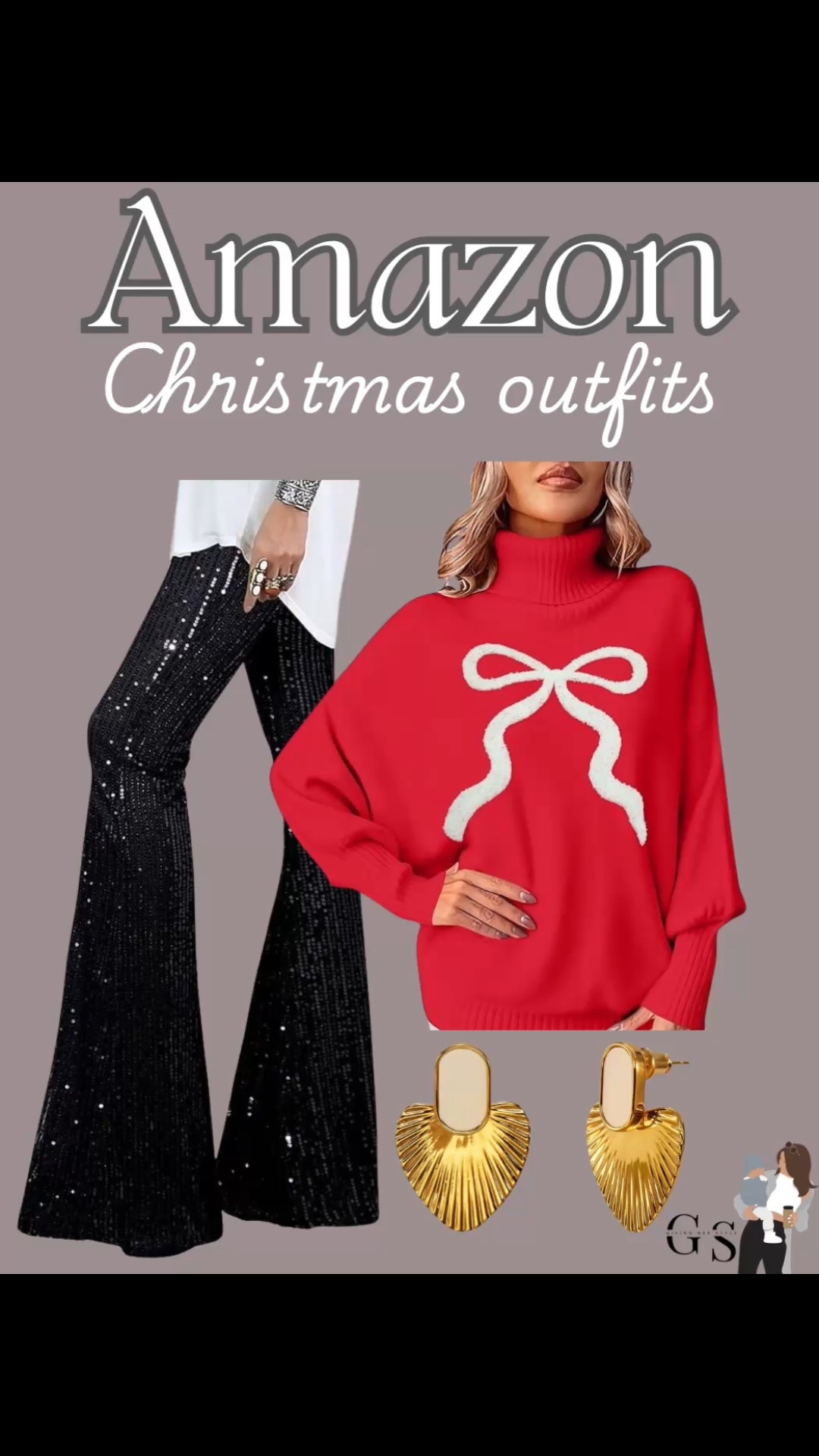 Holiday outfit from Amazon 

| amazon, sweater, green sweater, work Christmas party, Christmas dinner outfit, black jeans, gold earrings, skirt, satin, amazon fashion, amazon Christmas outfit, Christmas dress, amazon holiday outfit, sequin pants, winter fashion, Christmas party outfit, festive outfits, new years outfit, winter fashion, sweater, earrings, Christmas earrings, what to wear, heels, bows, bow heels, bow earrings, coquette 
#amazonfashion #amazonchristmas #christmasoutfit #holidayfashion

#LTKFindsUnder100 #LTKPetite #LTKHoliday