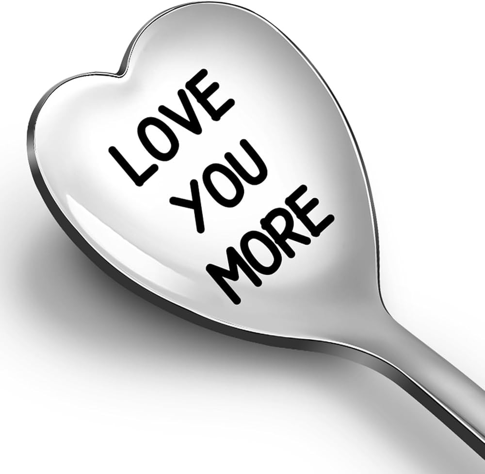 Christmas, Anniversary, Birthday Gifts for Him, Her - Love You More Spoon, Unique Gifts for Boyfr... | Amazon (US)