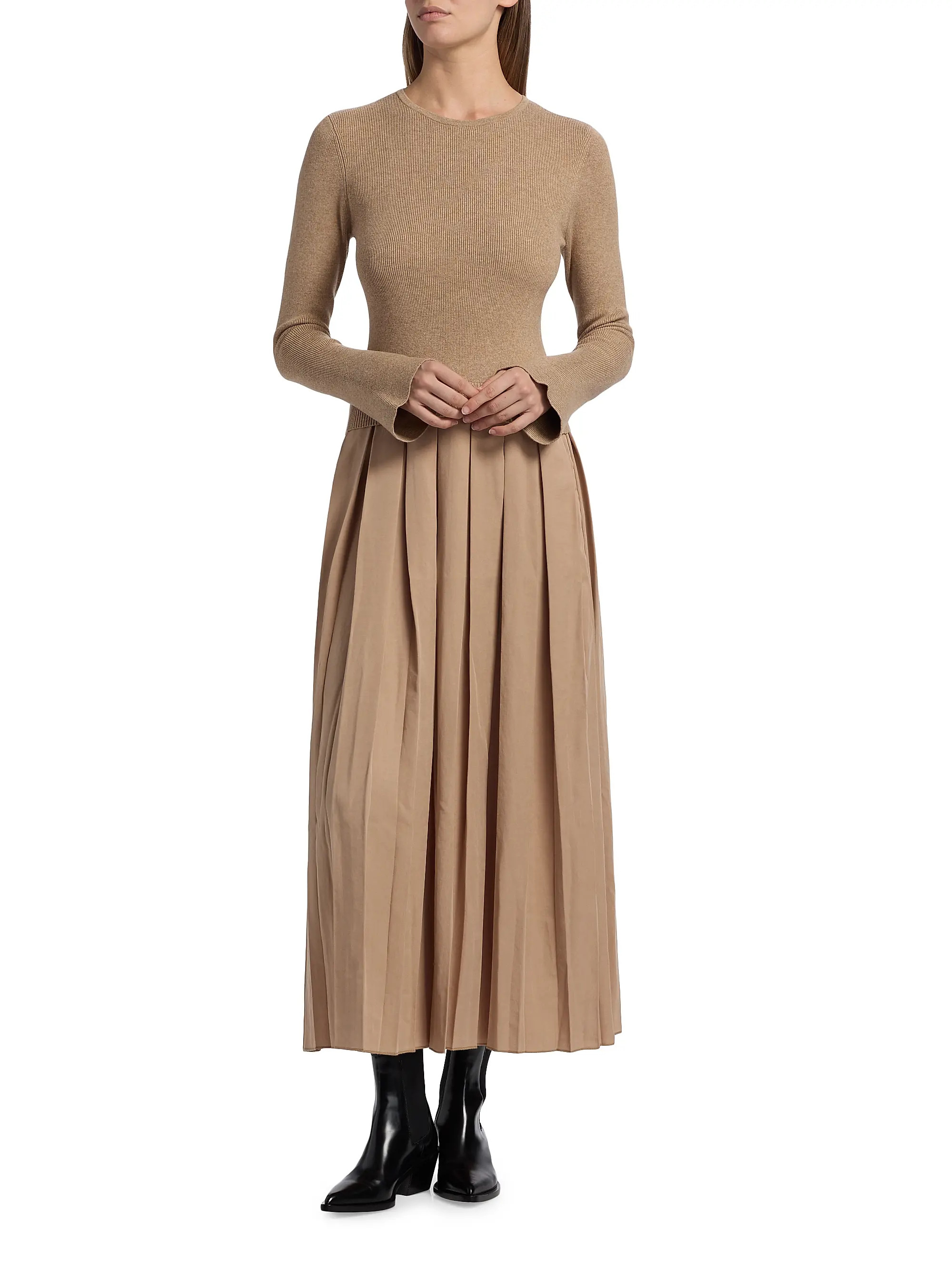 dh New York Meryl Pleated Maxi Dress | Saks Fifth Avenue | Saks Fifth Avenue