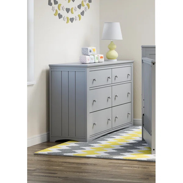 White Hadley 6 Drawer Double Dresser | Wayfair North America