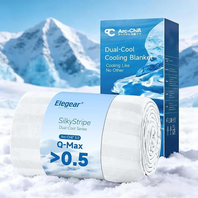 Elegear Revolutionary Cooling Blanket King, Absorbs Heat to Keep Body Cool for Night Sweats, Doub... | Amazon (US)