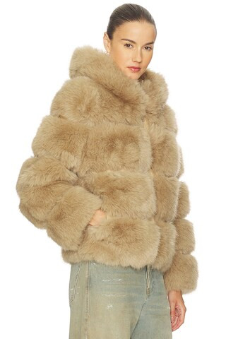 Landau Hoodie in Camel | Revolve Clothing (Global)