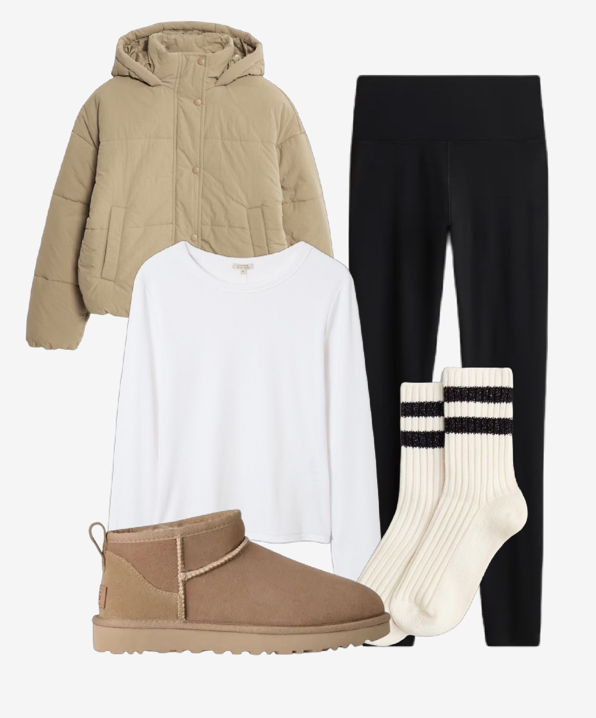 As seen on Georgia Louise 😍❤️ perfect cosy outfit for a new years walk ✨ #uggs #coat #leggings 

#LTKuk #LTKsale #LTKwinter