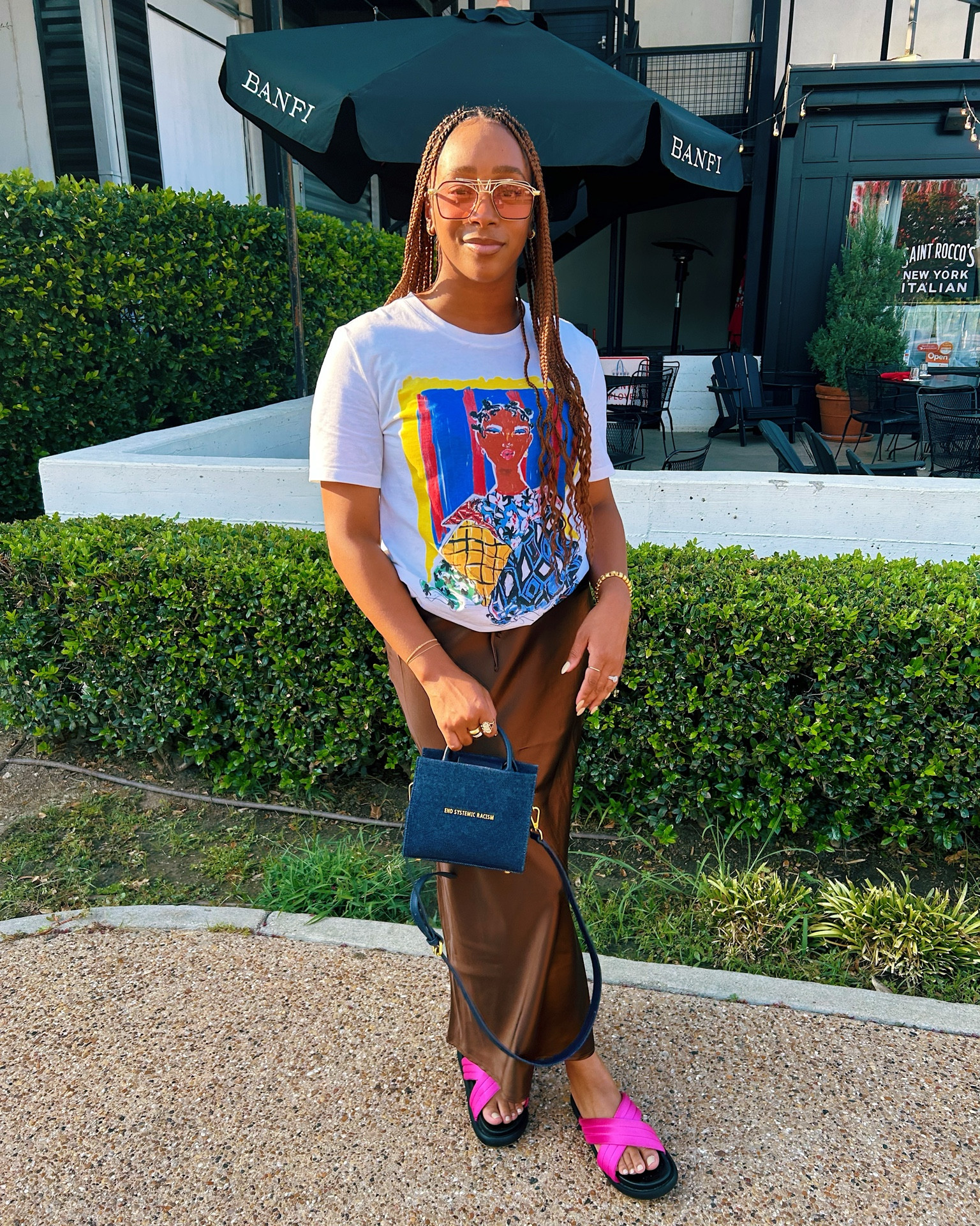 Styled a tee over this satin dress but could be worn alone as well! Great for summer & fall 

#LTKFindsUnder50