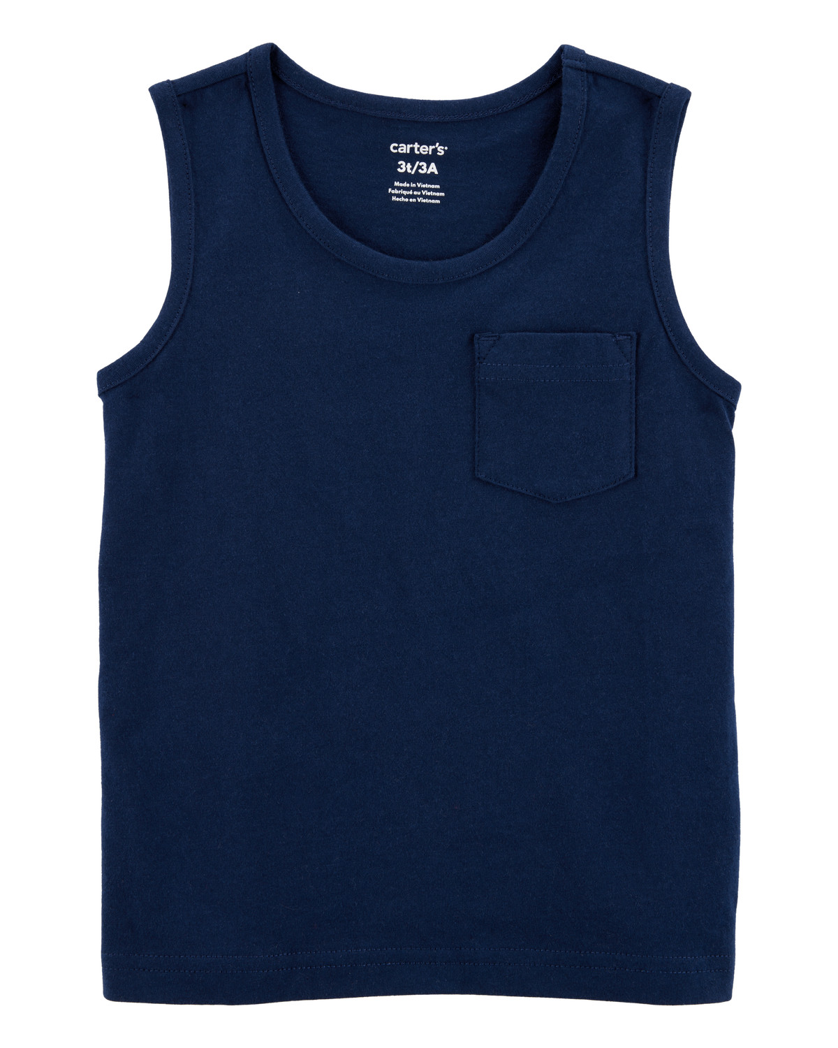 Toddler Boy Pocket Tank - Navy | Carter's Inc