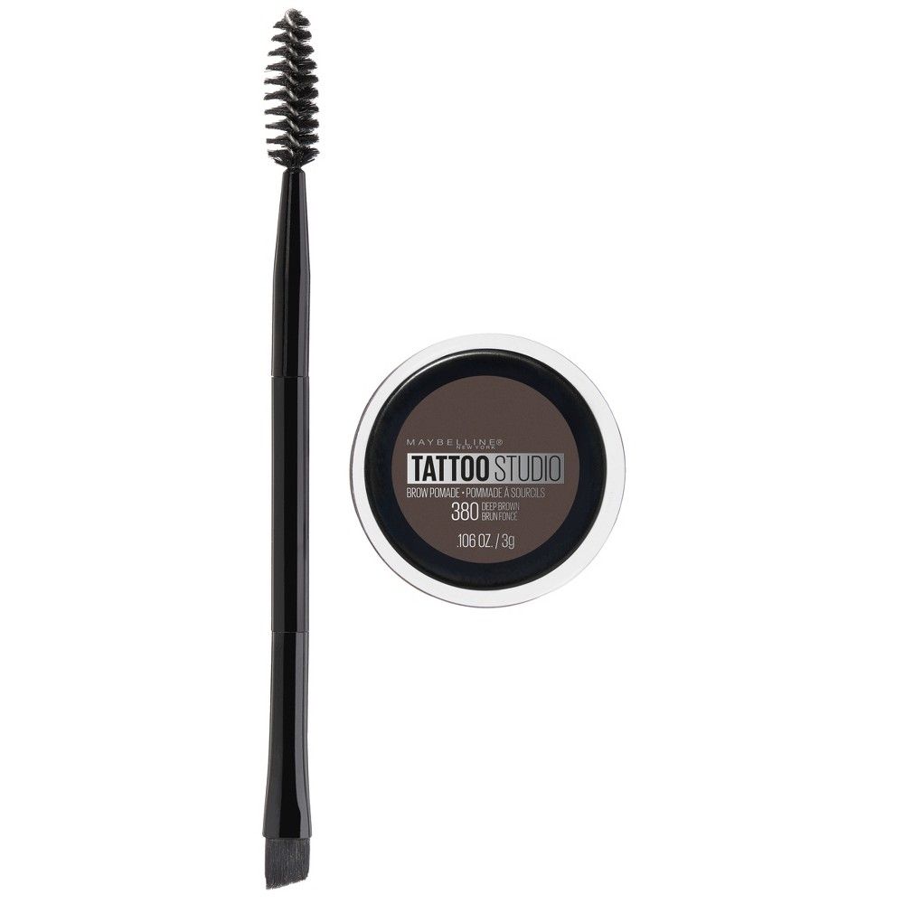 Maybelline Tattoo Studio Brow Pomade 380 Deep Brown - 0.106oz | Target