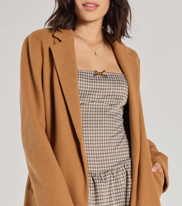 Perfect Chic Faux Wool Trench Coat | Windsor Stores