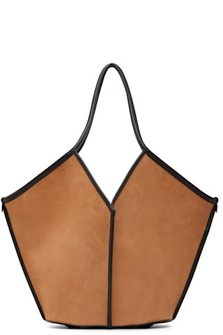HEREU - Tan Calella Suede Tote | SSENSE