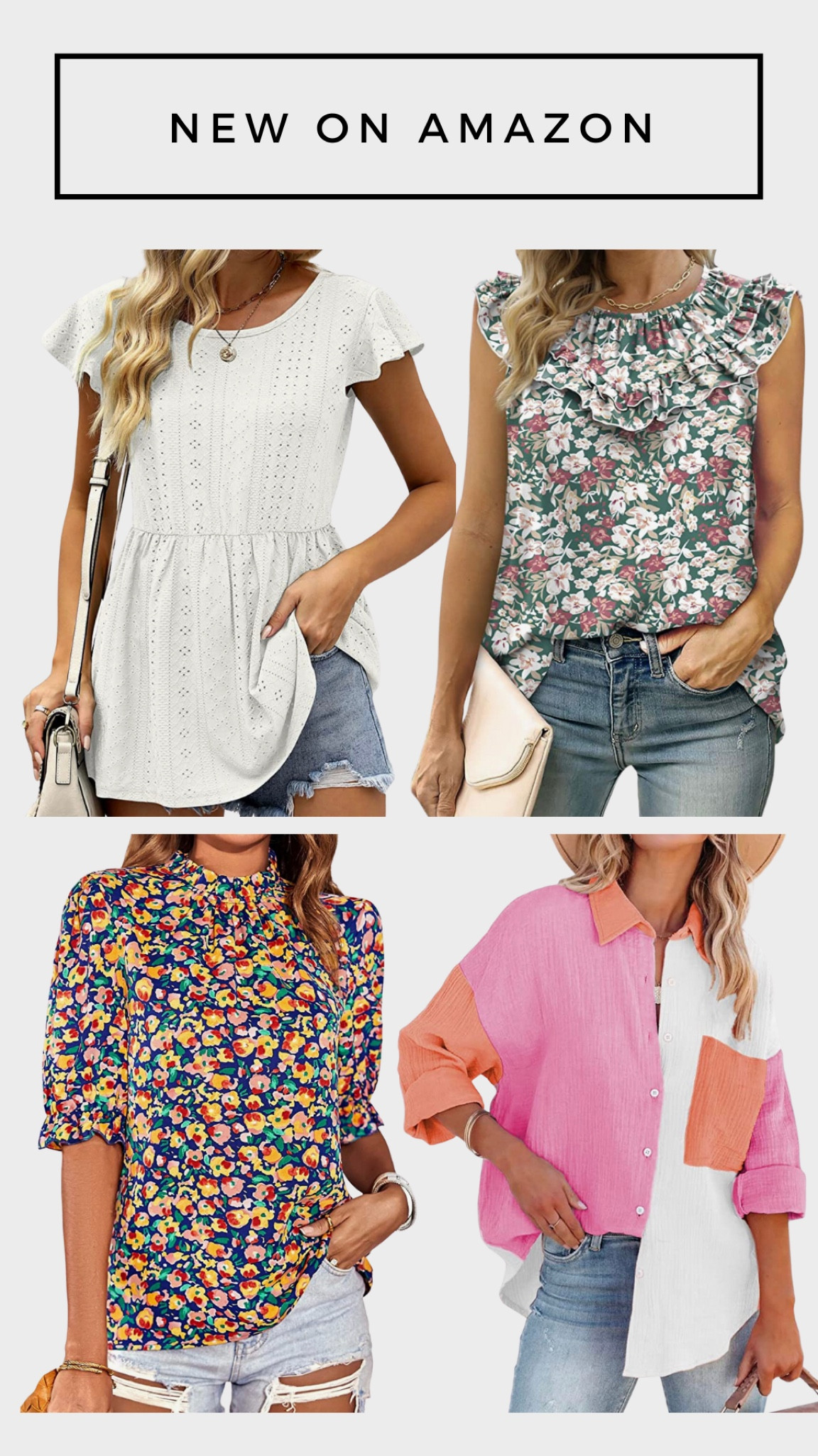 New tops on Amazon perfect for spring and summer #amazon #amazonfashion #tops #spring #springbreak #amazonfinds 

#LTKunder50 #LTKstyletip #LTKSeasonal