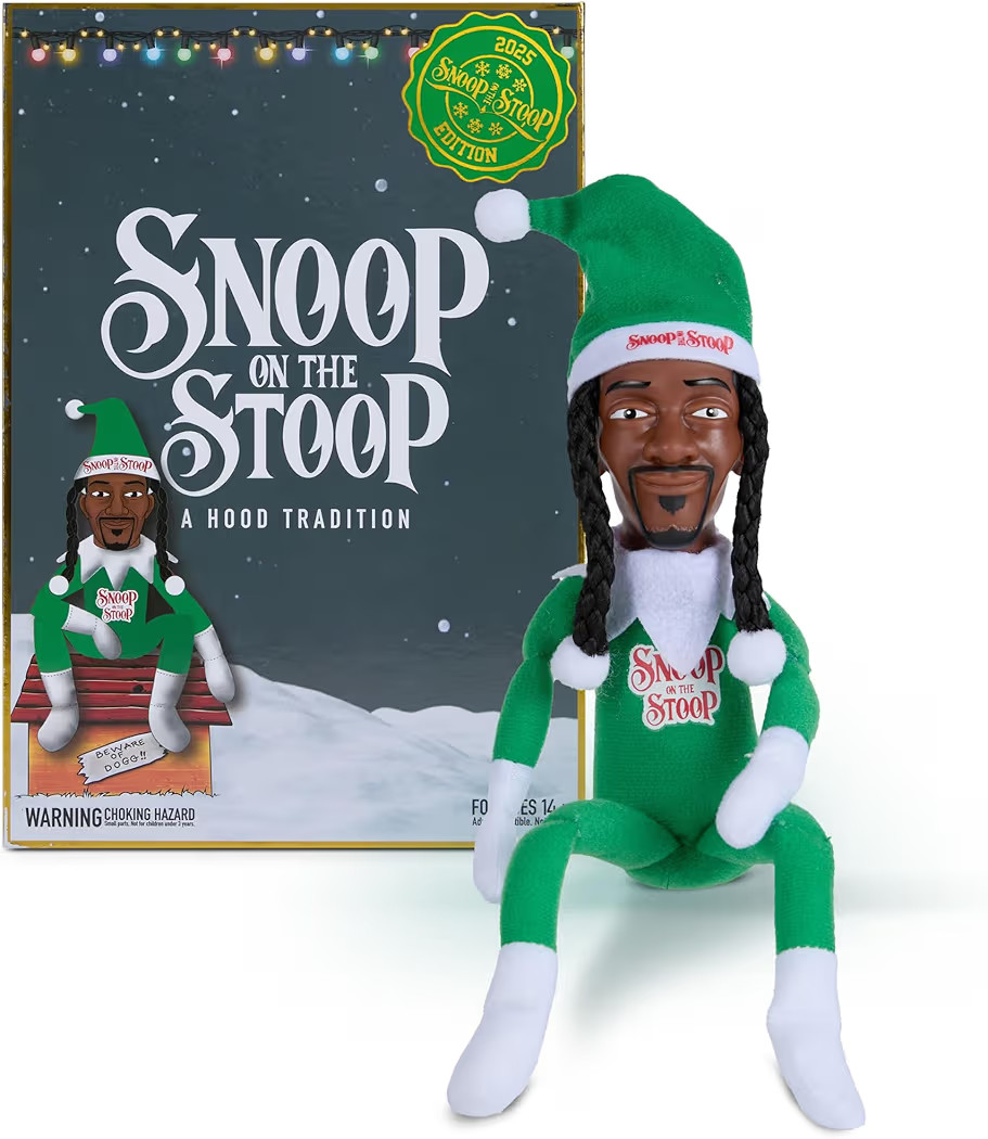 Snoop Dogg Snoop on The Stoop 2025 Christmas Elf, Shelf Decor, 12” Small Plush Collectible Figu... | Amazon (US)
