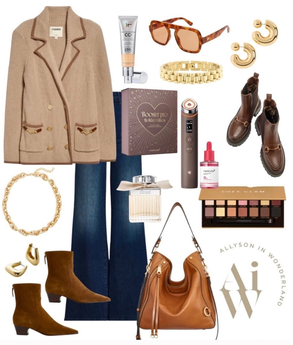 Knit blazer 
Wide leg jeans 
Winter outfit
Fall outfitt

#LTKStyleTip 

#LTKSeasonal #LTKHoliday #LTKBeauty