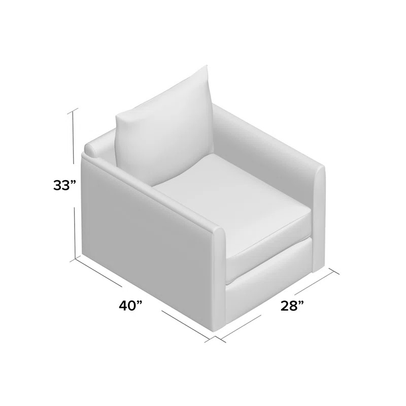 Alice 40'' Wide Tufted Yes Armchair | Wayfair North America