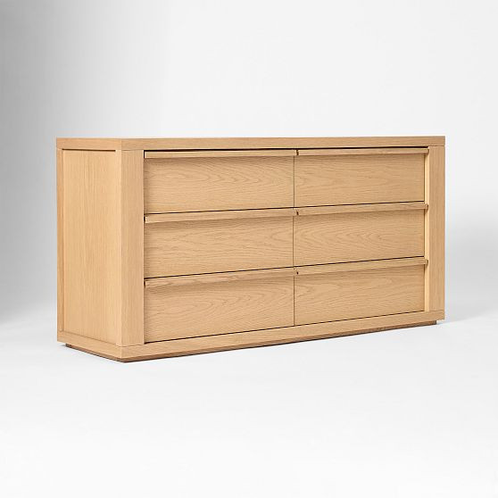 Cutler 60"" 6-Drawer Oak Dresser, Blonde | West Elm (US)