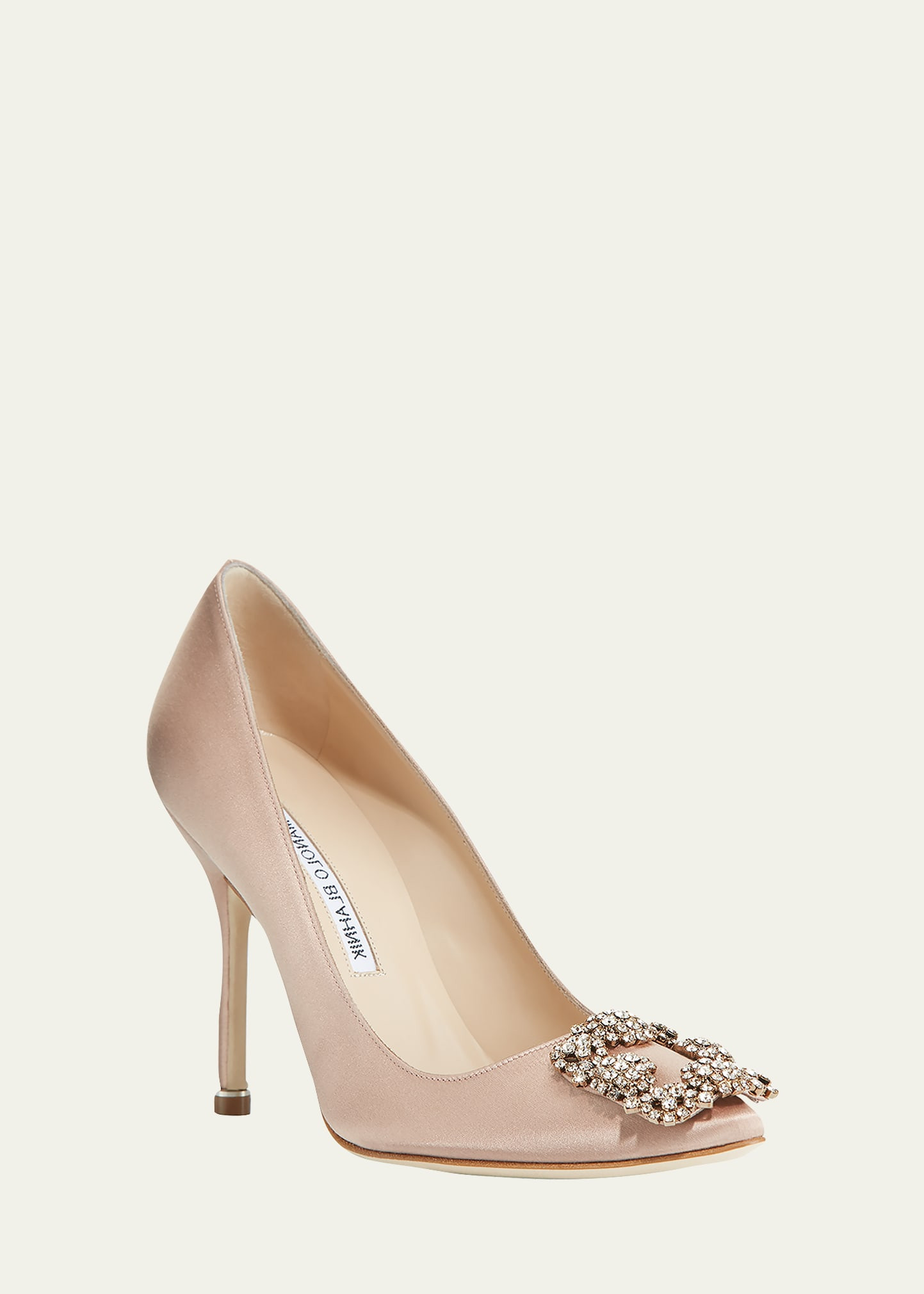 Hangisi 105mm Satin High-Heel Pumps | Bergdorf Goodman