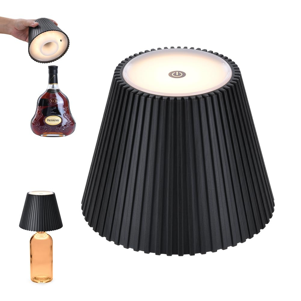 WILIT Wireless Lamp Shades for Liquor Bottle Lights, 3 Level Brightness Cordless Table Lamp, Tabl... | Amazon (US)