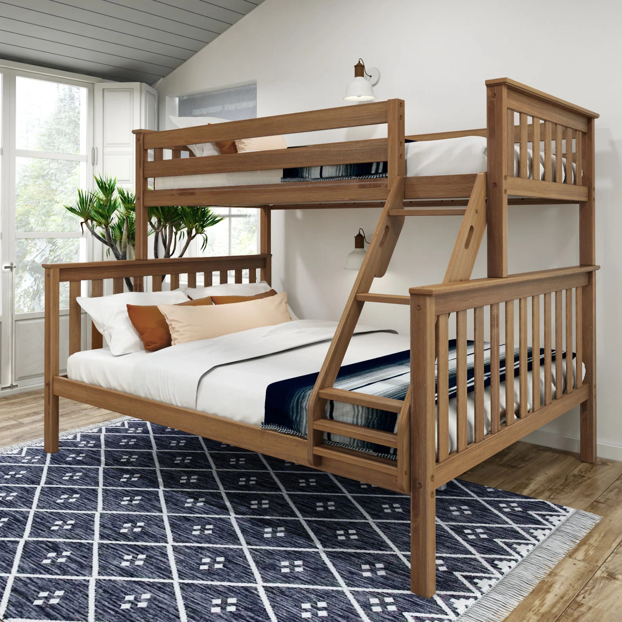 Evyan Kids Twin XL Over Queen Bunk Bed | Wayfair North America