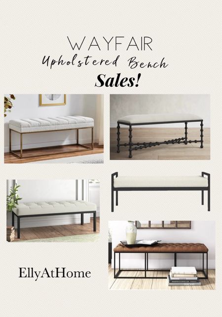 Memorial Day sales! Versatile and stylish neutral upholstered benches from Wayfair on sale! Shop benches for your bedroom, foyer, entryway, living room. Classic, organic modern home style. Free shipping. 

#LTKHome #LTKSaleAlert