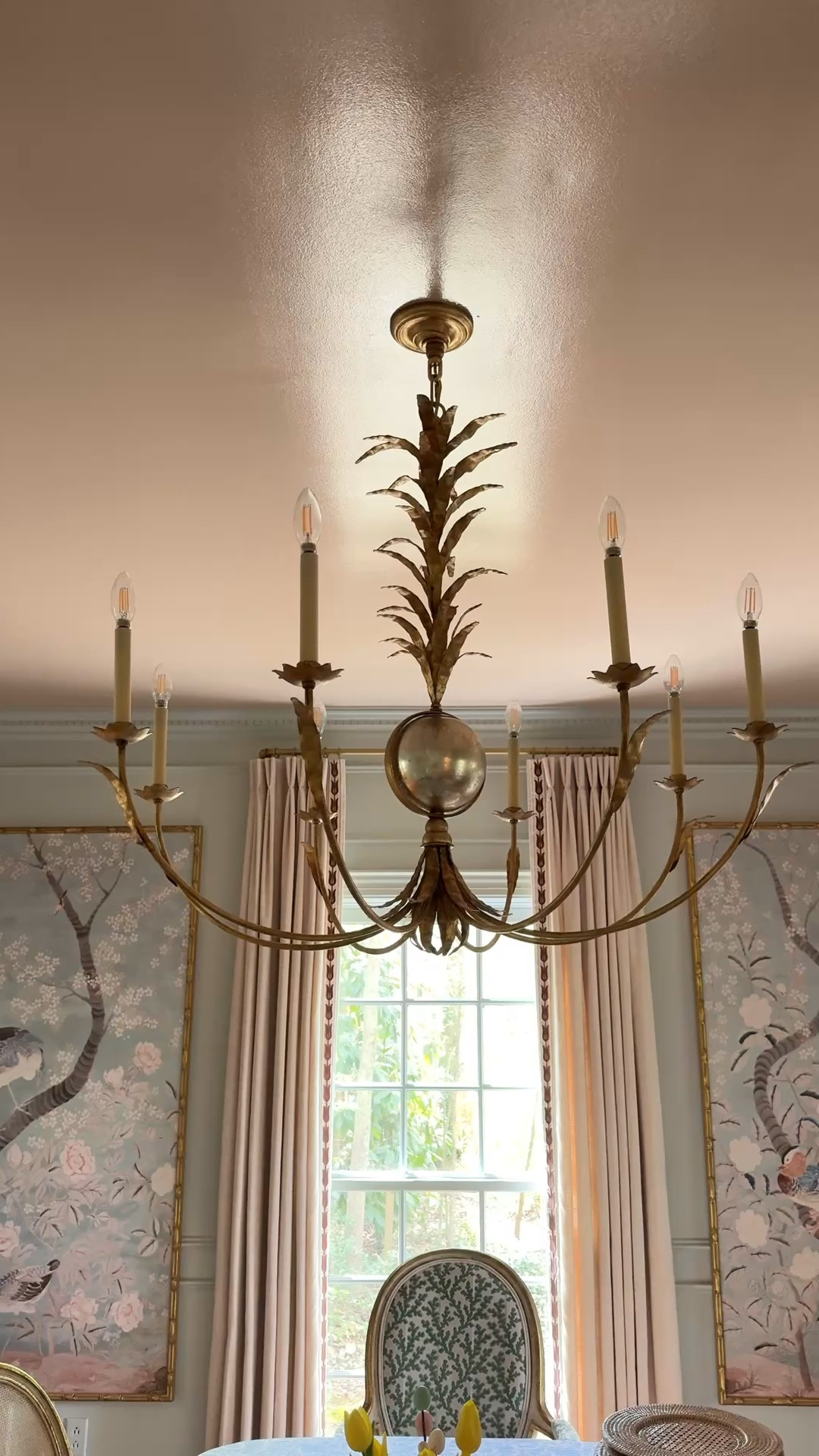 I always get lots of questions about my dining room chandelier — both online and when friends visit. It’s the Gramercy large size and fills the space so well without being too heavy. The ceiling is Farrow & Ball setting plaster in a high-gloss finish. 

#LTKHome