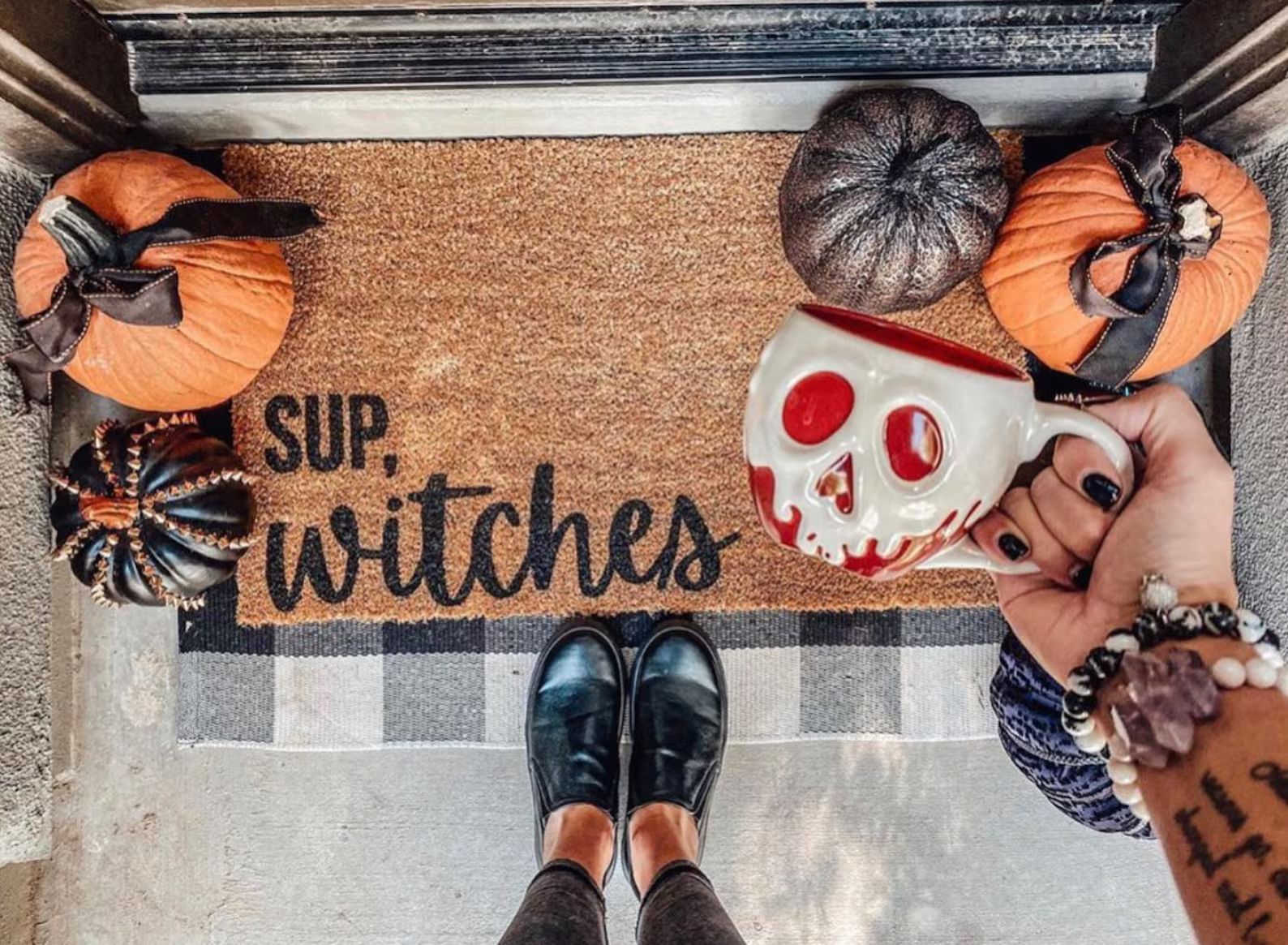 Sup Witches Halloween doormat Halloween Doormat pumpkin | Etsy | Etsy (US)