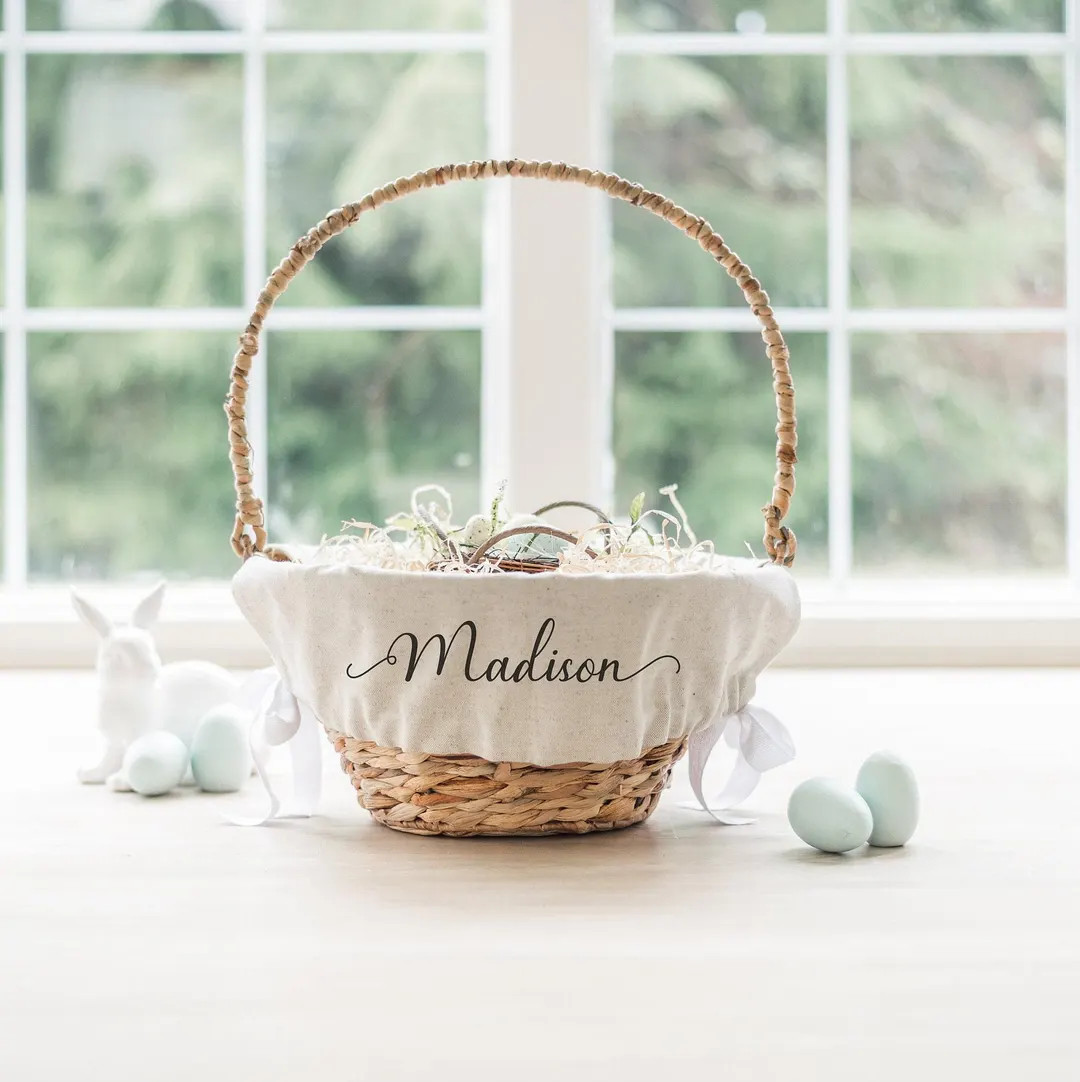 Personalized Easter Basket Liner | Customized Easter Basket Liner | Easter | Monogram | Girl East... | Etsy (US)