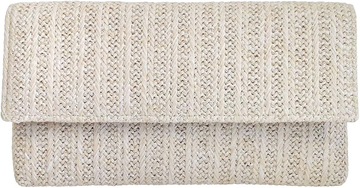 Women's Natural Straw Clutch Purse | Amazon (US)