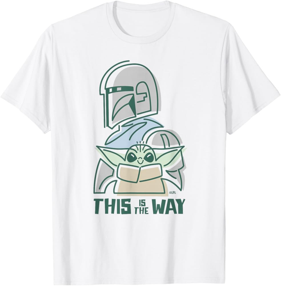 Amazon.com: Star Wars The Mandalorian and Grogu This is the Way Cute T-Shirt : Clothing, Shoes & ... | Amazon (US)