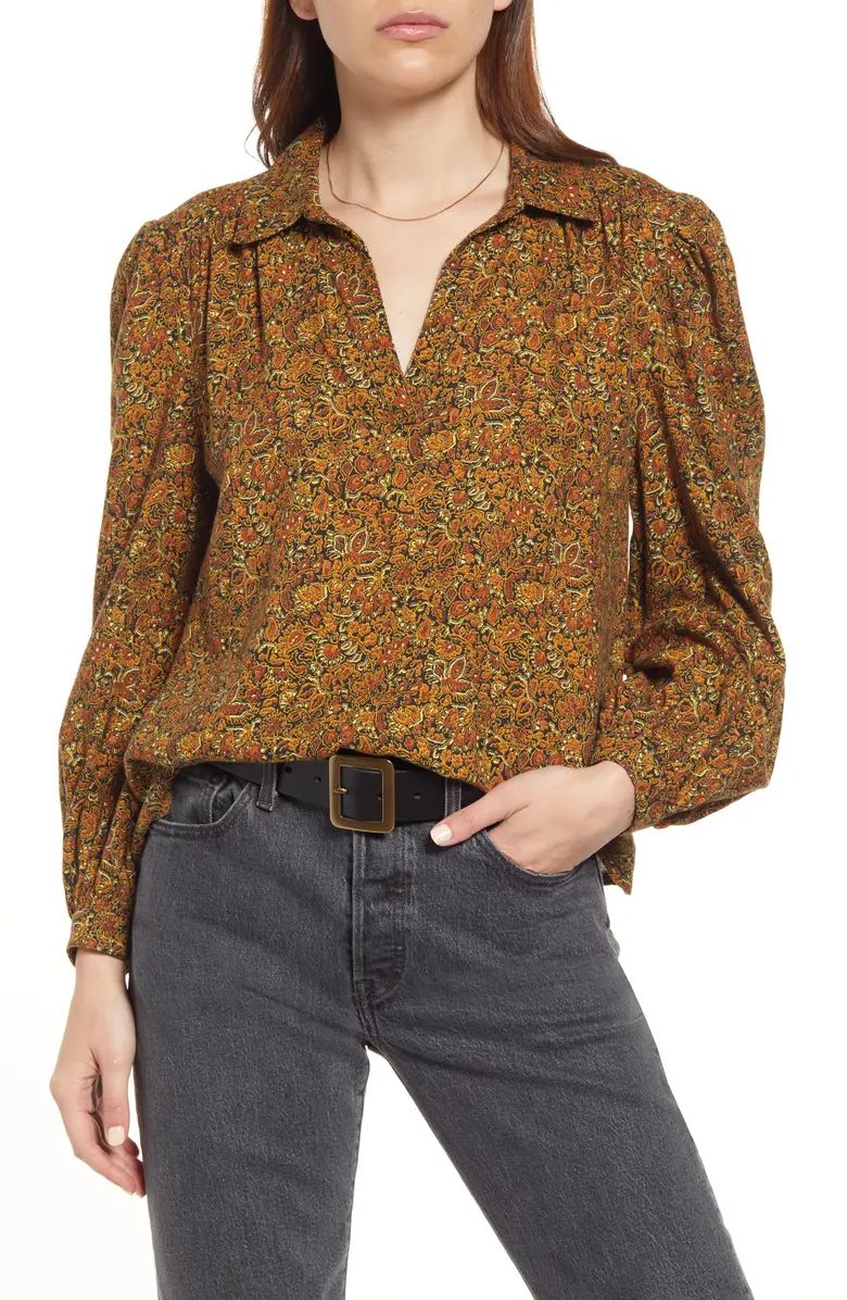 Long Sleeve Cotton Blouse | Nordstrom