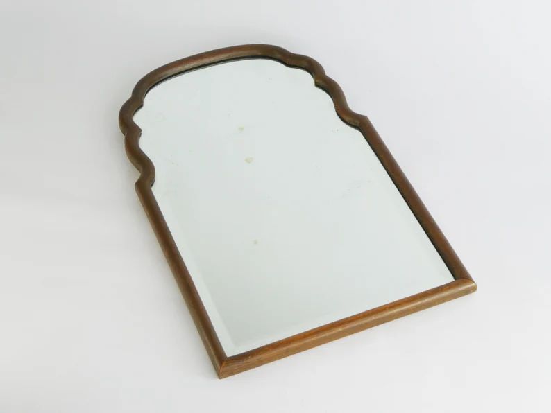 Beautiful Antique Scalloped Wooden Mirror, Farmhouse Decor Wall Hanging, Dutch Wall Mirror - Etsy | Etsy (US)