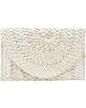 Lytosmoo Womens Straw Clutch Handbag Straw Shoulder Bag Clutch Summer Beach Woven Purse Handbags | Amazon (US)